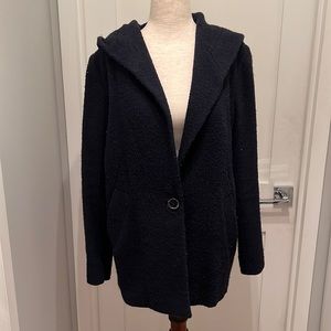 Massimo Dutti wool coat with hood